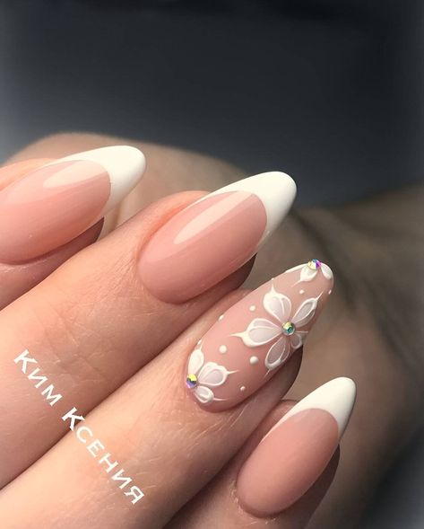 Vintage Wedding Nails, Bridal Nails Designs, White Tips, Nude Nail Designs, Wedding Nails Design, Nail Art Wedding, Bride Nails, Nagel Inspo, Bridal Nails