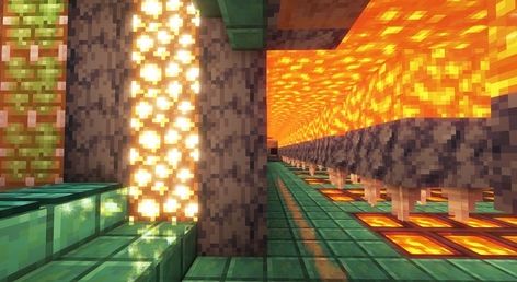 Minecraft Lava Farm, Minecraft Inspo, Minecraft Creations, Minecraft