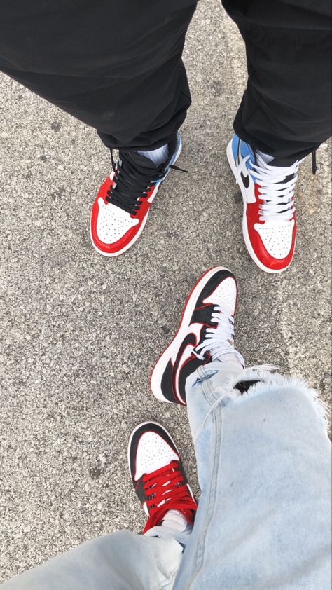 Couples Jordans, Jordan Couples, Matching Outfits For Couples, Outfits For Couples, Jordan 3s, Couple Sneakers, Jordan Shoes Girls, Couple Shoes, Jordan Outfits