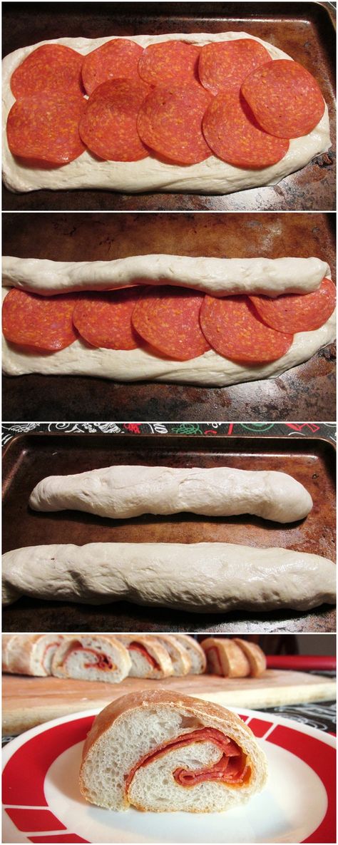 Dairy Free Pepperoni Rolls Recipe - the pepperoni provides richness and "cheesy" flavor to the bread. Includes a vegan option. Pepperoni Rolls Recipe, Pepperoni Bread, Vegan Pepperoni, Allergy Recipes, Pepperoni Rolls, Quick Diet, Light Meals, Egg Free Recipes, Flat Bread