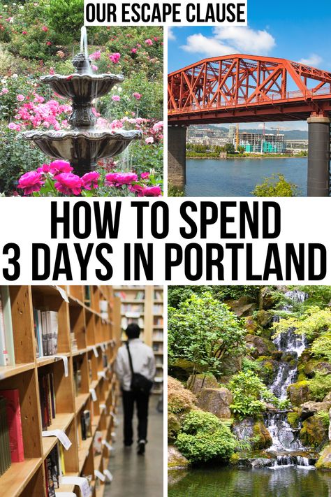 Planning a long weekend in Portland, Oregon? This 3 day Portland itinerary will help you discover the best of the city with just a few days in Portland!  things to do in portland oregon | places to visit in portland or | portland vacation | portland travel | 3 days in portland | trip to portland oregon | what to do in portland or | what to see in portland or | portland oregon food | things to see in portland or | portland travel guide | portland oregon travel guide | usa city breaks | Visiting Portland Oregon, Portland Itinerary, Portland Travel Guide, Gifts For Him Valentines Day, Portland Oregon Travel, Traveling Usa, Weekend In Portland, Nails Valentines Day, Quotes Valentines Day