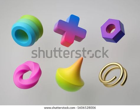 Abstract 3d Shapes, 3d Geometric Shapes, 3d Shapes, 3d Icons, 3d Render, Abstract Shapes, Image Illustration, Building Blocks, Geometric Shapes