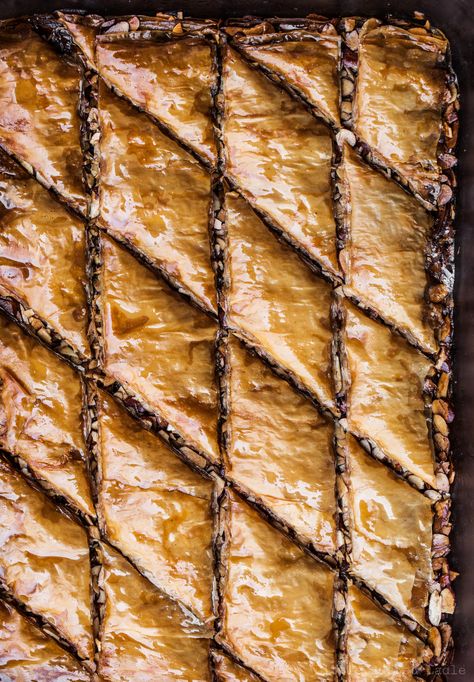 Crispy Baklava Recipe by Little Rusted Ladle | #baklava #foodphotography #Midwestphotographer Pork Egg Rolls, Strawberry Pie Recipe, Baklava Recipe, Homemade Brownies, Phyllo Dough, Strawberry Pie, Sweet Pastries, Pastry Dough, Food Photography Styling