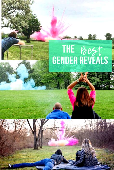 The best gender reveals are done with an explosion of pink or blue! Rifles or Ruffles? Guns or Glitter? Pistols or Pearls? Gender Reveal Tannerite, Tannerite Gender Reveal, Gender Reveal Shooting, Gender Reveal Powder, Gender Reveal Photo Shoot, Glitter Gender Reveal, Twin Gender Reveal, Baby Gender Reveal Party Decorations, Gender Reveal Announcement