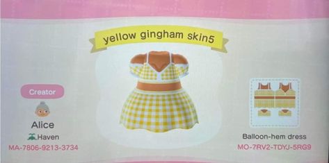 Animal Crossing Funny, Animal Crossing Guide, Animal Crossing Qr Codes Clothes, Animal Crossing Wild World, Qr Codes Animal Crossing, Animal Crossing Characters, Animal Crossing Villagers, Gingham Skirt, Animal Crossing Pocket Camp