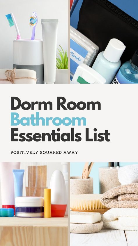 Get your dorm bathroom ready with these shower must-haves! From shower caddies to flip flops, our complete dorm room essentials list has you covered. Shop the list! Dorm Room Bathroom Organization, Dorm Shower Ideas, Bathroom Essentials List, Room Essentials List, Dorm Room Bathroom, Dorm Shower Caddy, Dorm Room Essentials List, College Must Haves, Mattress Encasement