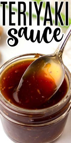 Nutmeg Sauce, Easy Teriyaki Sauce Recipe, Make Teriyaki Sauce, Homemade Bbq Sauce Recipe, Teriyaki Sauce Recipe, Barbecue Sauce Recipes, Supper Ideas, Homemade Teriyaki Sauce, Bbq Sauce Recipe