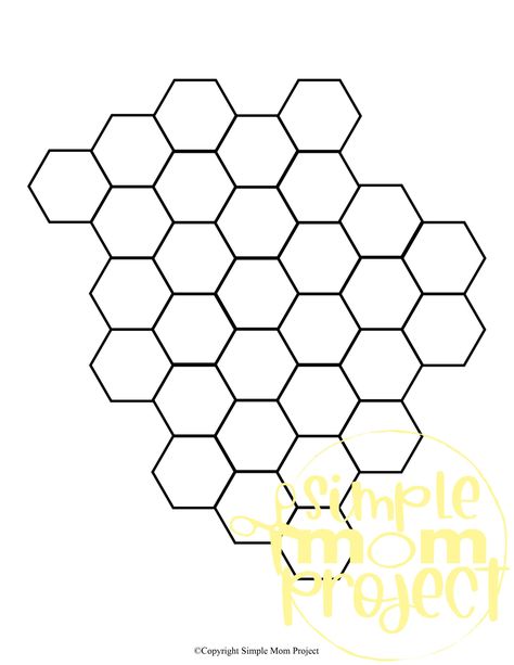 Transform ordinary paper into a hive of creativity, perfect for at-home or in-class artistic activities. Allow the kids to discover the sweet world of bees as they create their own hexagonal masterpieces. With our printable honeycomb template and pattern for kids, you can unleash the buzz of creativity! Download, print, and start having fun with bees! Honeycomb Printable Free, Honeycomb Craft, Honeycomb Template, Joy School, Simple Mom Project, Artistic Activities, Happy Facts, Honeycomb Hexagon, Bumble Bee Craft