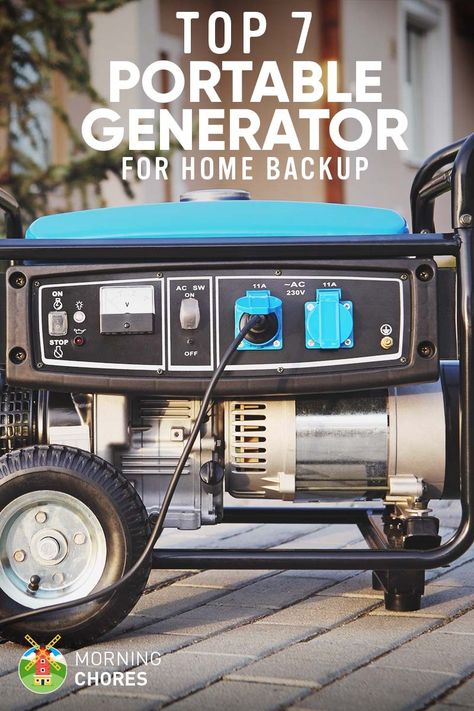 7 Best Portable Generators for Home Backup – 2017 Reviews Best Portable Generator, Generator For Home, Power Outage Tips, Emergency Generator, Diy Generator, Backup Generator, Electric Generator, Solar Power Diy, Generator House