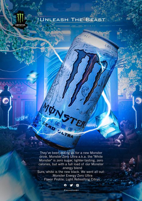 Monster Energy Drink Poster, Monster Drink Poster, Energy Drink Poster Design, Energy Drink Graphic Design, Monster Energy Poster, Energy Drink Ads, Energy Drink Poster, Energy Drink Design, Energy Drinks Packaging