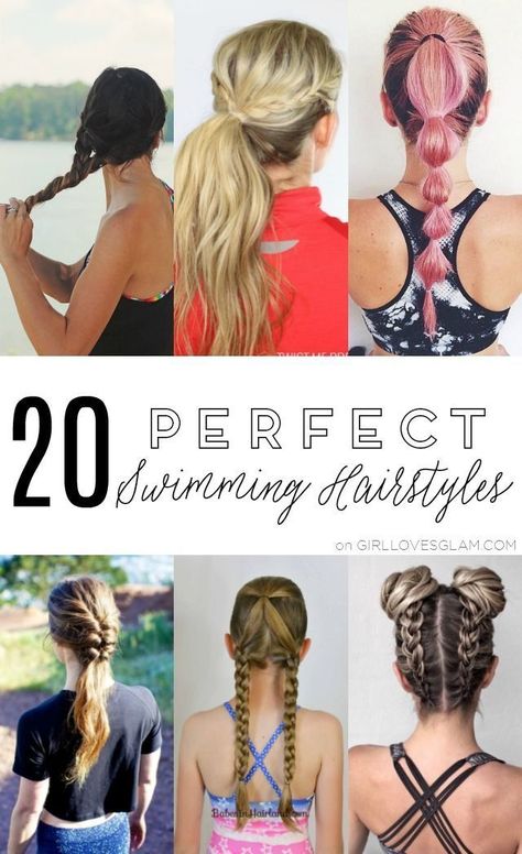 20 Perfect Swimming Hairstyles Pool Hair Ideas Hairstyles Up, Pool Hairstyle Ideas Easy, Easy Lake Hairstyles For Long Hair, Long Hair Swimming Styles, How To Style Hair For Water Park, Up Did For Medium Hair, Swim Friendly Hairstyles, Swim Instructor Hairstyles, Braids For Swimming Hairstyles