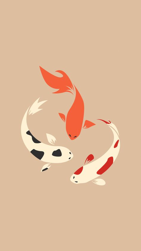 Koi Fish Lockscreen, Cartoon Vintage Aesthetic, Fish Lockscreen, Warm Colors Aesthetic, 1980s Wallpaper, Retro Outfits 80s 1980s, Fish Wallpaper Iphone, Nails Retro, Cute Vintage Outfits