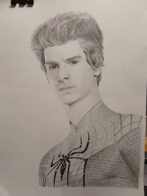 Pencil drawing of Andrew Garfield as Spiderman Andrew Garfield Spiderman Sketch, Andrew Garfield Spiderman Drawing, Andrew Garfield Sketch, Andrew Garfield Drawing, Spiderman Sketches, Movies Wallpaper, Avengers Drawings, Spiderman Web, Andrew Garfield Spiderman