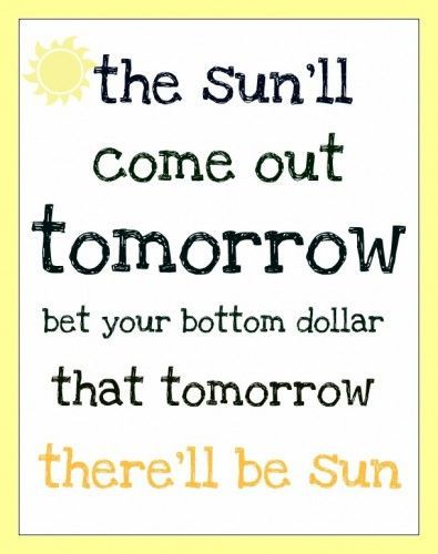 The Sun Will Come Out Tomorrow, Annie Quotes, Tomorrow Lyrics, Better Days Will Come, Annie Play, Broadway Lyrics, Annie Jr, Annie Musical, Musical Quotes