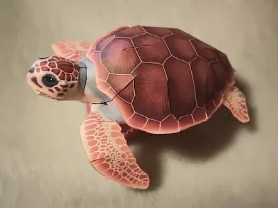 Loggerhead Turtle Printable 3D Papercraft Turtle Paper Craft, Turtle Printable, 3d Turtle, Loggerhead Turtle, Miniature Gaming, Helmet Hat, Garbage Pail Kids, Papercraft Templates, Movie Props