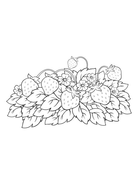 https://kidipaint.com/coloring-pages/food/strawberry/strawberry-6/ Check more at https://kidipaint.com/coloring-pages/food/strawberry/strawberry-6/?utm_source=pinterest Strawberry Basket Drawing, Strawberry Coloring Pages, Strawberry Doodle, Bush Drawing, Strawberry Bush, Food Strawberry, Strawberry Drawing, Penny Rug Patterns, Strawberry Field