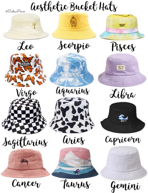 Aesthetic Bucket Hat, Zodiac Clothes, Zodiac Signs Animals, Zodiac Signs Pictures, Zodiac Sign Fashion, Zodiac Signs Chart, Different Zodiac Signs, Zodiac Funny, Zodiac Signs Virgo