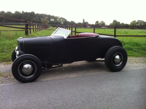 Ford Model A Roadster 1929 Hot Rod traditional Flathead V8 | The H.A.M.B. Model A Roadster, Model A Hot Rod, 1927 Ford Roadster, Model A Ford Hotrod, Sportster Bobber, Rat Rod Steering Wheel, Ford Hot Rod, Hot Rod Pickup, Vintage Hot Rod