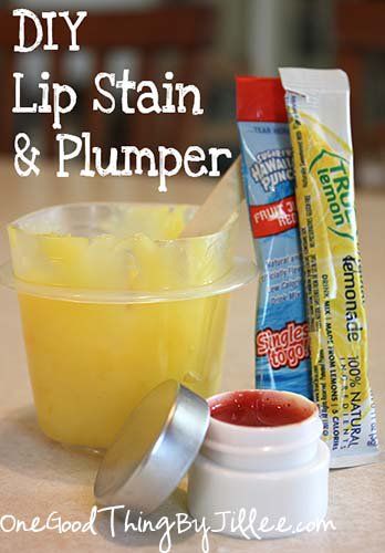 DIY Beauty Solution: Make Your Own Lip Stain and Plumper! - One Good Thing by JilleePinterestFacebookPinterestFacebookPrintFriendlyPinterestFacebook Diy Lip Stain, Diy Lip Plumper, Diy Staining, Green Food, Diy Lips, Green Food Coloring, Diy Cosmetics, Makeup Tricks, Burnt Sienna