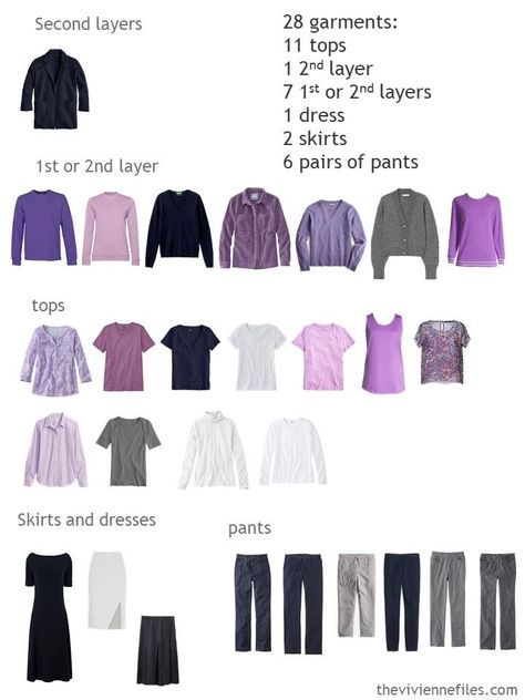 6 Scarves, 12 Months: Evaluating the Second 2 Wardrobes - The Vivienne Files Purple And Navy Outfit, Purple Capsule Wardrobe, Color Analysis Summer, Closet Tips, Capsule Wardrobe Casual, The Vivienne Files, Vivienne Files, Summer Palette, Strengths And Weaknesses