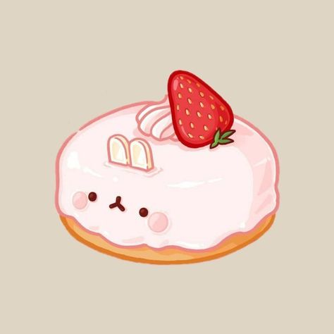 Photo Kawaii, Kawaii Sweets, Chibi Food, Cake Drawing, Food Doodles, 귀여운 음식 그림, Food Cartoon, Images Kawaii, Cute Food Drawings