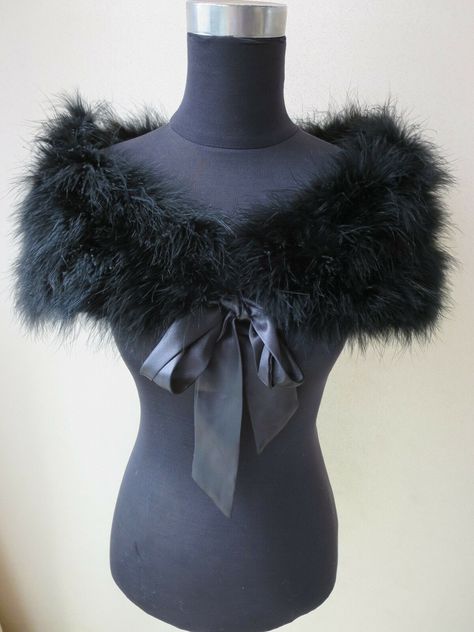 Description Commodity: Real ostrich feather fur shawl shrug  Material: Real ostrich feather  and Imitation silk cloth lining; Size:  Fit Shoulder width within 40cm; Bust Within 100cm;           The wide of cape about 22cm; 1 inch=2.54cm,(size error 1-2 cm); Color: Black  Friendship reminder: 1.All of our raw material is from artificial breeding. 2.We have enough stock to meet any quantity you need. If you need more quantity, please contact us to change the inventory.  3. If you have any question Dress Cover Up Formal, Girl Ballerina, Feather Cape, Wrap Fashion, Cape Wedding, Black Fur Coat, Fur Shrug, Time Clothes, Wedding Party Accessories