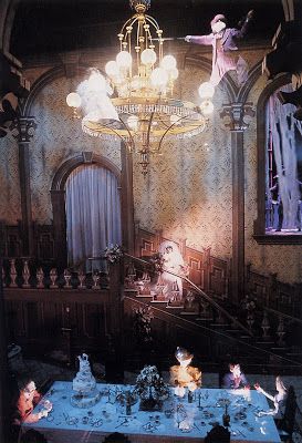 The Ballroom is one of my favourite parts // " they are beginning to materialize.." Mystic Manor, Haunted Hallway, Disneysea Tokyo, Phantom Manor, Haunted Mansion Disneyland, Foolish Mortals, Disney Paris, Creepy Stuff, Gothic Furniture