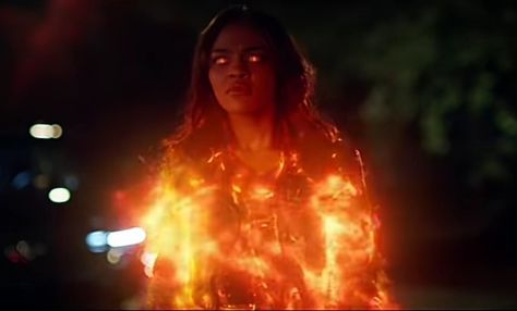 Black Lightning Jennifer Powers, Jennifer Pierce Powers Gif, Star Powers, Jennifer Pierce, Jennifer Black, Fire Aesthetic, Witchcraft Spells For Beginners, Dr World, Anne Mcclain