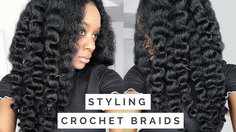 How To Do A Flexi Rod Set On Crochet Braids Using Marley Hair - https://blackhairinformation.com/video-gallery/flexi-rod-set-crochet-braids-using-marley-hair/ Curl Rods On 4c Hair, Crochet Marley Hair, Flexi Rod Set, Crochet Braids Marley Hair, Box Braids Pictures, Hair 4c, Awesome Hairstyles, Crochet Styles, Mermaid Braid