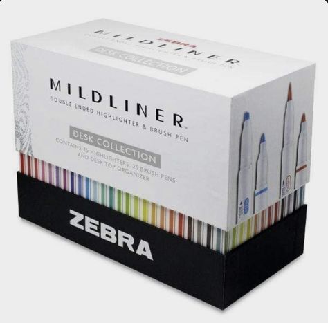 Zebra Midliners Highlighters, Zebra Midliners, Fake Pokemon, Mildliner Highlighters, Stationery Obsession, Zebra Mildliner, Cute Stationary School Supplies, Study Place, Cute School Stationary