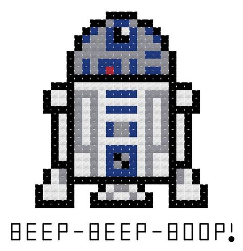 NERDpillo Handmade: Free R2D2 Cross Stitch Pattern Disney Cross Stitch Patterns, Easy Cross Stitch Patterns, Just Cross Stitch, Small Cross Stitch, Cross Stitch Love, Baby Cross, Disney Cross Stitch, Mini Cross Stitch, Cute Cross Stitch