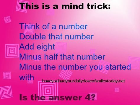 trick Funny Facts Mind Blowing, Mind Trick, Number Tricks, Cool Illusions, Funny Mind Tricks, Brain Tricks, School Quotes Funny, Jokes And Riddles, School Quotes