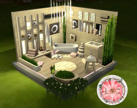 Sims 4 Spa, Sims4 Builds, Total Recall, Sims House Design, Los Sims, Sims House, Anime Music, Easy Diy Crafts, The Sims 4