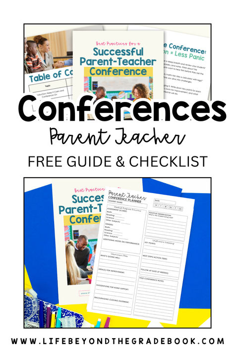 Prepare for parent-teacher conferences like a pro! Download this free printable checklist and comprehensive guide to help you organize notes, stay positive, and set goals with parents. Simple, easy, and perfect for busy teachers during the hectic conference season. 🏫💡 #TeacherTips #FreeGuide #ClassroomEssentials Conference Checklist, Student Self Evaluation, Organize Notes, Self Evaluation, Teacher Conferences, Parent Teacher Conferences, Parent Teacher, Printable Checklist, Grade Book