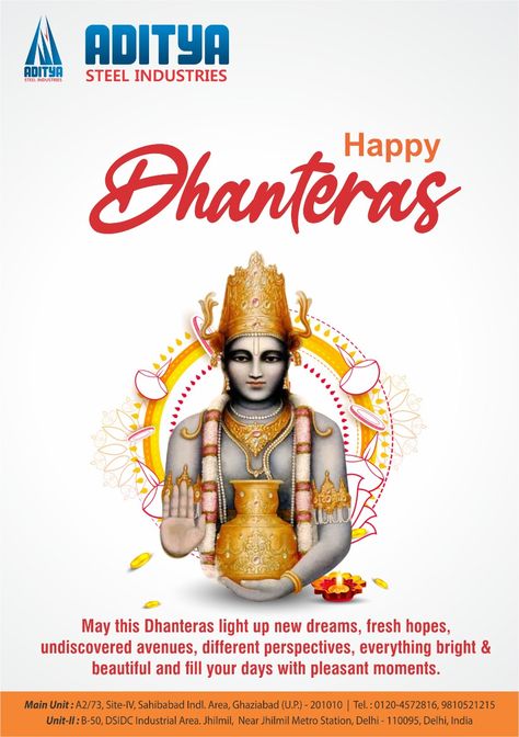 #Happy_Dhanteras . Best wishes to all of you on the auspicious occasion of Dhanteras. May God Dhanvantri grant you health, prosperity, wealth and beautiful life. . #Dhanteras #Mahalakshmi #Dipawali #HappyDhanteras #adityasteelindustries #festivaloflights Dhanvantri God, Happy Dhanteras, 1080p Anime Wallpaper, Happy May, Different Perspectives, Best Wishes, Beautiful Life, Life Is Beautiful, Diwali