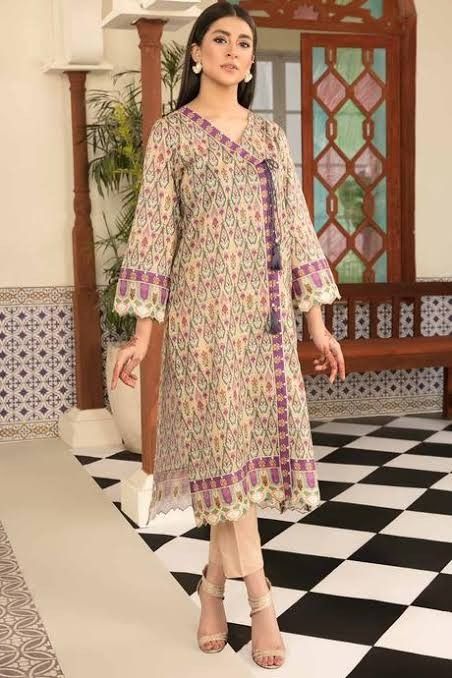 Angrakha Style Shirt, Angrakha Style, Pakistani Dresses Casual, Sleeves Designs For Dresses, Winter Shirts, Designs For Dresses, Style Shirt, Clothes Collection, Pakistani Dresses