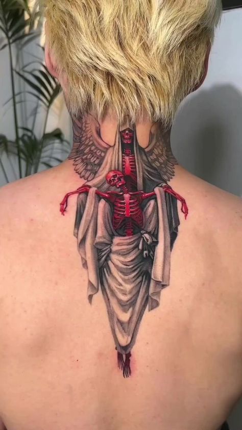 Love Life Tattoo, Nape Tattoo, Inner Bicep Tattoo, Skeleton Tattoo, Sak Yant Tattoo, Forearm Tattoo Design, Skeleton Tattoos, Cool Chest Tattoos, Skeleton Hand Tattoo