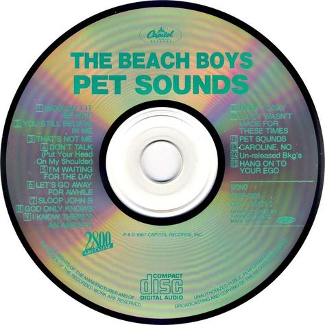 Beach Boys - Pet Sounds (1966) Pet Sounds Beach Boys, Pet Sounds, Beach Boys, The Beach Boys, Digital Audio, Music Record, Letting Go, The Beach, Sound