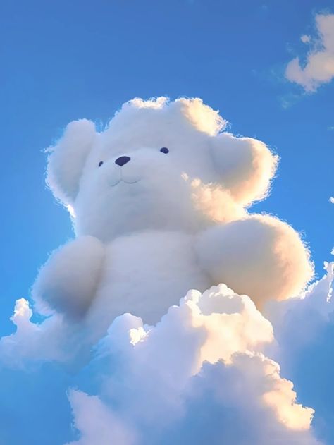 ©70s | clouds, shaped clouds, blue sky, fluffy clouds Blue Aesthetic Animals, Cloud Imagination, Blue Cloud Aesthetic, Sky Illustration Cloud, Type Of Clouds, Fluffy Wallpaper, Blue Clouds Aesthetic, Science Visualization, Clouds Shapes