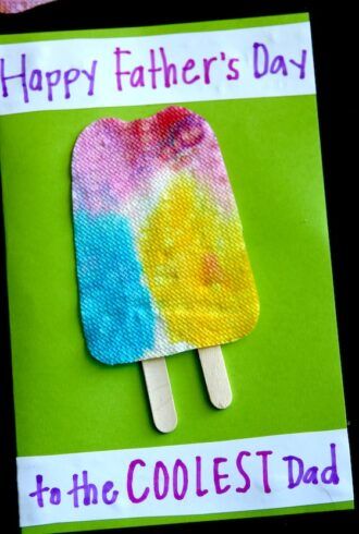 How to Make a Popsicle Father's Day Card Kids Fathers Day Crafts, Dad Crafts, Happy Hooligans, Easy Fathers Day Craft, Fathers Day Art, Father's Day Activities, Daycare Crafts, Father's Day Diy, Dad Day