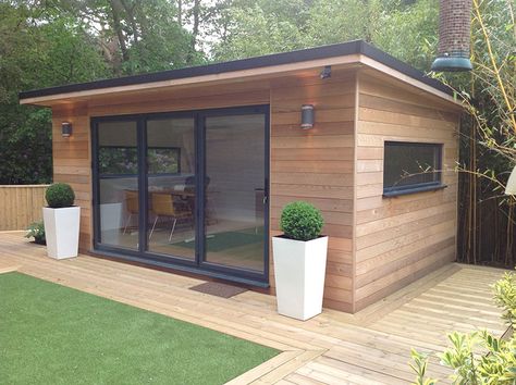 Small Garden Office, Garden Office Shed, Pola Cat Dinding, Poole Dorset, Insulated Garden Room, Office Shed, Garden Pods, Garden Home Office, Garden Cabins