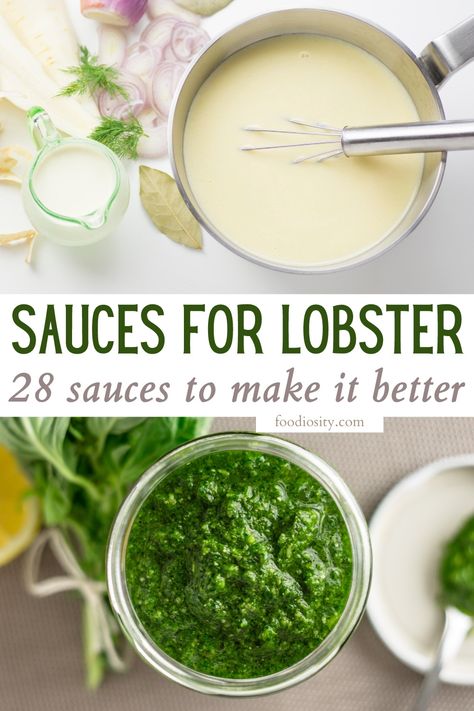 28 Sauces For Lobster - Great Pairings For Lobster - Foodiosity Lobster Dipping Sauce, Lobster Sauce Recipe, Sauce For Lobster, Lobster Butter Sauce, Boil Dinner, Shrimp With Lobster Sauce, Lobster Sandwich, Lobster Cream Sauce, Best Sauces