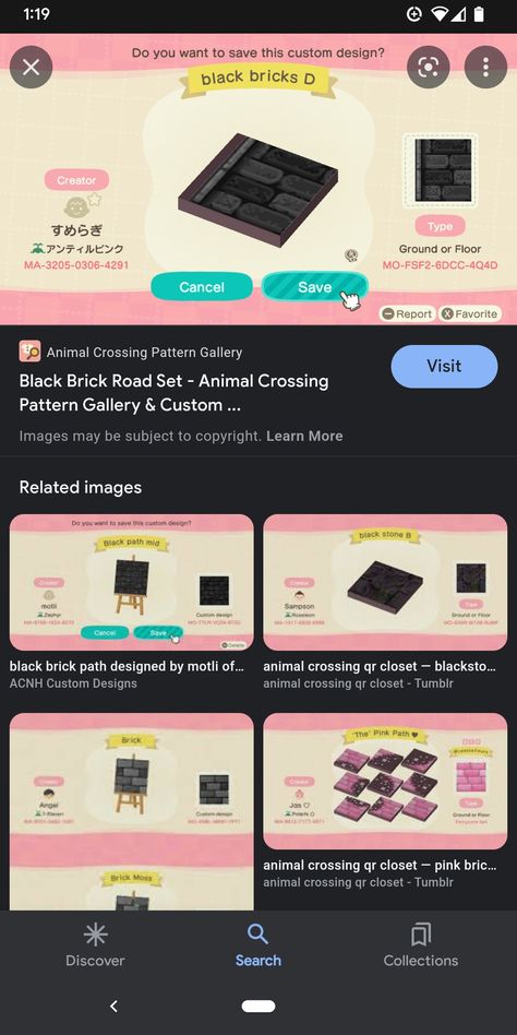 Black Stone Path Animal Crossing, Black Brick Path Acnh, Acnh Black Stone Path, Acnh Paths Designs Black, Black Path Animal Crossing, Goth Path Animal Crossing, Acnh Black Path Design, Acnh Black Design, Acnh Gothic Codes Path