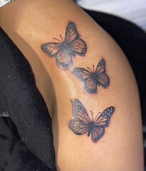 Butterfly Neck Tattoos Black Women, Butterfly Tattoo Brown Skin, Butterfly Tattoo Black Women Arm, Butterfly Tattoo On Dark Skin, Butterfly Forearm Tattoo Black Women, Hand Tattoos For Girls, Writing Tattoos, Pretty Tattoos For Women, Lotus Flower Tattoo