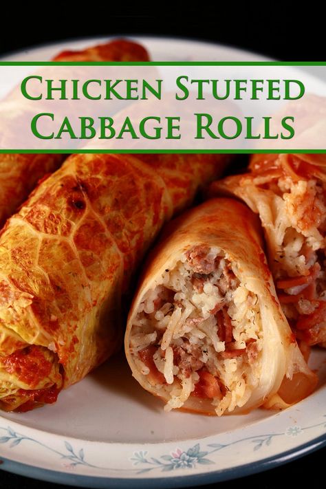 Chicken Cabbage Rolls, Rolled Chicken Breast, Easy Stuffed Cabbage, Rolled Chicken Recipes, Cabbage Wraps, Chicken Cabbage, Alfredo Sauce Recipe Easy, Chicken Roll Ups, Chicken Wrap Recipes