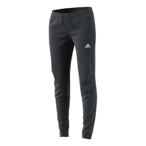 Train hard. Stay cool. These women's soccer training pants help you warm up without overheating. Featuring ventilated climacool and mesh inserts for maximum breathability, they keep the air moving while you stay on the pitch. A slim fit promotes easy footwork. - Ventilated climacool keeps you cool and dry - Front zip pockets - Drawcord on elastic waist - Mesh insert below back waist - Ribbing on lower legs - Tonal 3-Stripes on sides - 31" inseam (size Med) - Slim fit - 100% polyester doubleknit Calvin Klein Outfits, Cute Sweatpants, Gym Wear For Women, Soccer Shop, Women's Soccer, Hard Workout, Adidas Womens, Training Pants, Soccer Training