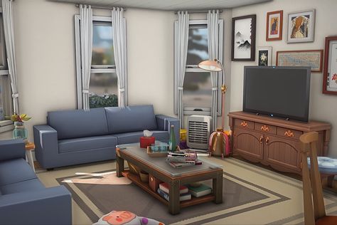 Sims4 Lookbook, Sims Interior, Ts4 Builds, Sims Rooms, Living Room Sims 4, Sims Houses, Sims Builds, Sims 4 House Plans, Sims 4 House Building