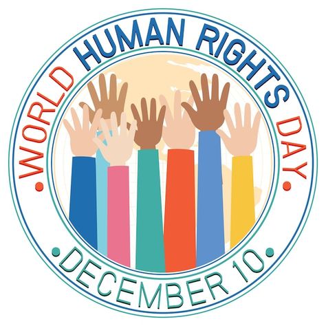 Free vector world human rights day poste... | Free Vector #Freepik #freevector #cartoon-logo #girl-drawing #cartoon-drawing #empty-banner Human Rights Day Poster Design, Human Rights Drawing, Human Right Poster, Human Rights Day Poster, Human Rights Day, About World, Human Right, Drawing Cartoon, Cartoon Logo