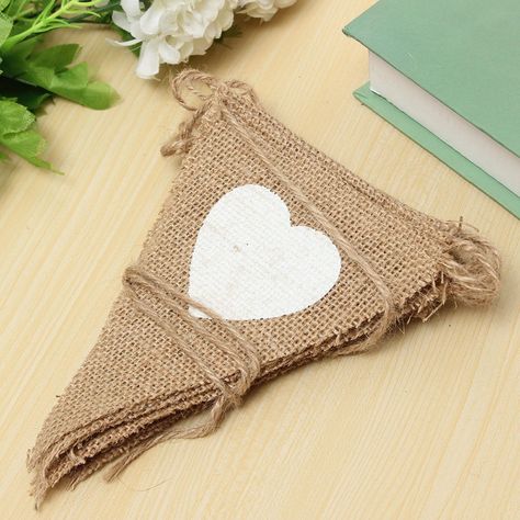 JTWEB 3M Vintage Hessian Bunting Burlap Banner White Love Heart for Wedding Party Birthday Decor (Hessian) : Amazon.co.uk: Toys & Games Hessian Bunting, Banner White, Vintage Bunting, Burlap Bunting, Burlap Garland, Vintage Banner, Burlap Flag, Wedding Bunting, White Love