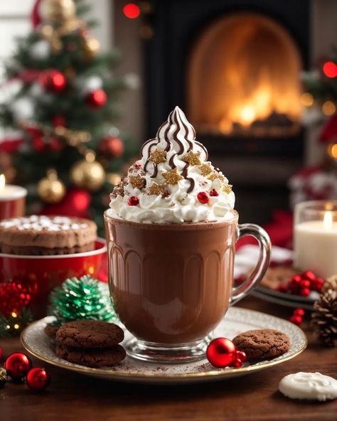 Erlita Krist (@erlitakrist) • Instagram photos and videos Decor Natal, Coffee Cup Art, Christmas Cozy, Cocoa Tea, Mocha Coffee, Gingerbread Man Cookies, Spotify Apple, Winter Magic, Chocolate Drinks